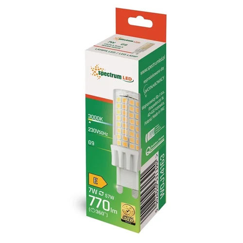 Spectrum LED lemputė G9 7W 830 770 lm image 2