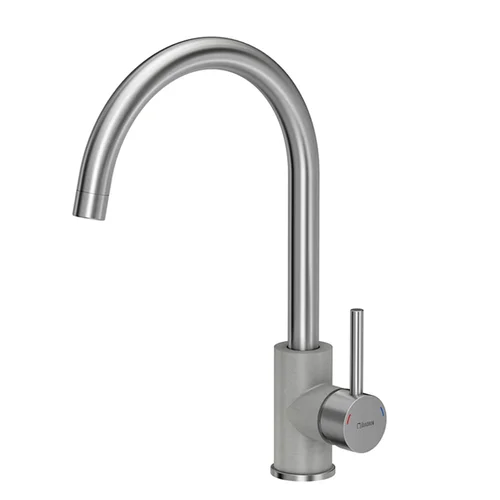 Quadron Ingrid BW7002BS/U5 plautuvės maišytuvas, nerūdijančio plieno/pilko metalo image 1