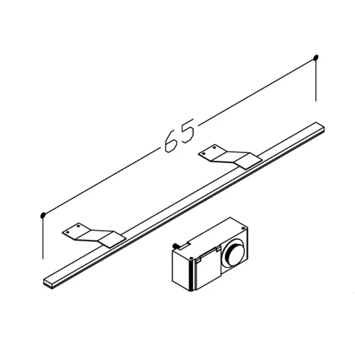 Raguvos Baldai LED šviestuvas IP44 65 cm 01513 image 2