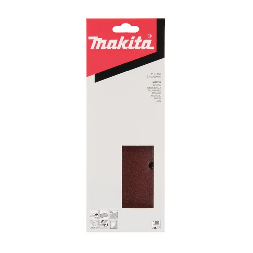 Makita P-31865 Šlifavimo popierius 93x230 K100, 10 vnt. image 2