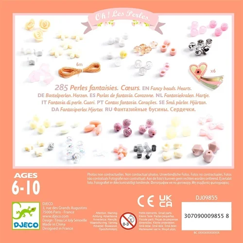 DJECO „Širdutės“ karoliukų rinkinys image 1