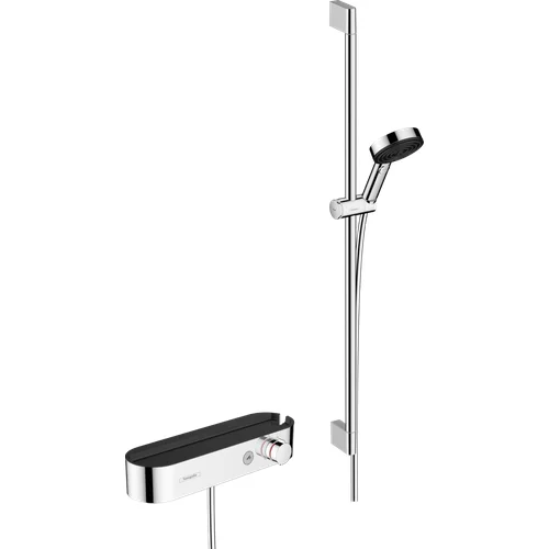 Hansgrohe Pulsify Select 24270000 chromo termostatinis dušo komplektas image 1