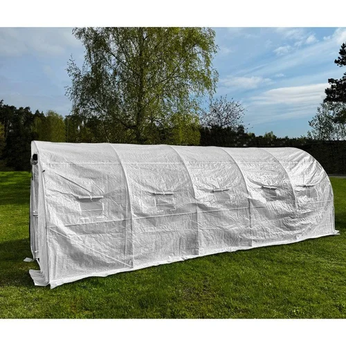 Šoninis šiltnamis, PE, 9 m2, 6x1.5 m, Baltas image 2