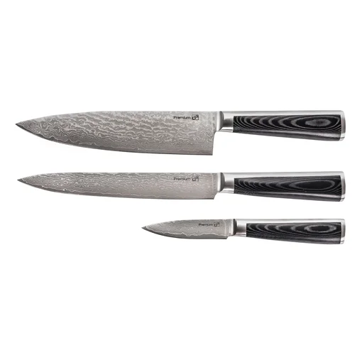 G21 Damascus Premium peilių rinkinys, 6002250, 3 vnt image 1