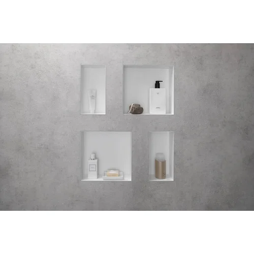Hansgrohe XtraStoris 56061700 Sieninė niša 300x300x100 balta matinė image 3