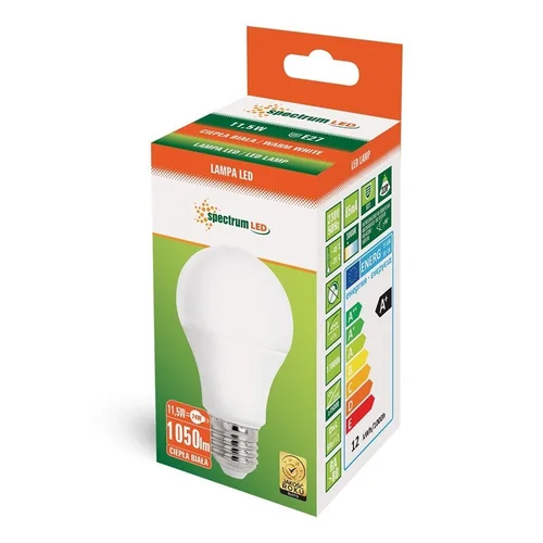 Spectrum LED lemputė E27 A60 11.5W 3000K 1100LM image 2