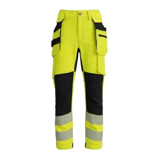 BoSafety COMBOPLUS-C2 Elastingos darbinės kelnės Hi-Vis Orange/Black 64 SHORT image 2