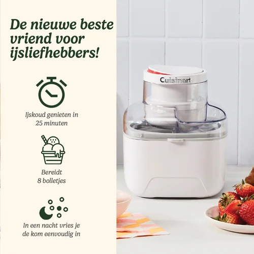 Cuisinart Solo Scoops ICEM10E Ledų gaminimo aparatas 475 ml dubuo image 2