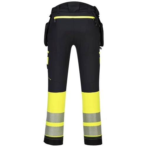 PORTWEST DX445 kelnės su kišenėmis 48, Yellow/Black image 2