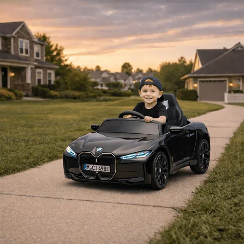 BMW I4 HATIS vaikiškas elektromobilis, Juoda image 2