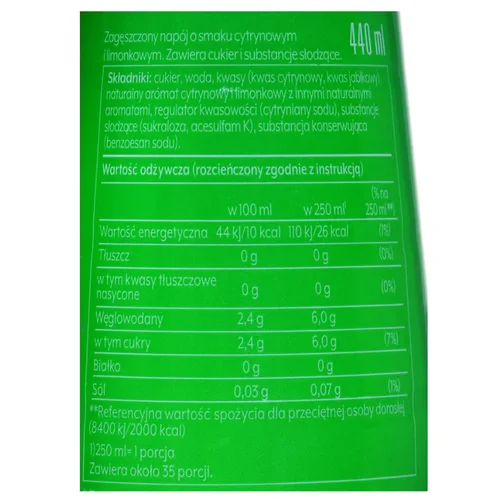 SodaStream sirupas gazuotiems gėrimams 7UP, 440 ml image 2