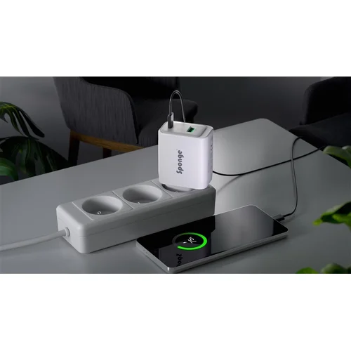Sponge C2 45W GaN įkroviklis USB-C/USB-A Balta image 2