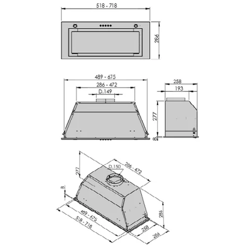 Allenzi CH 111 Juoda 60 cm image 2