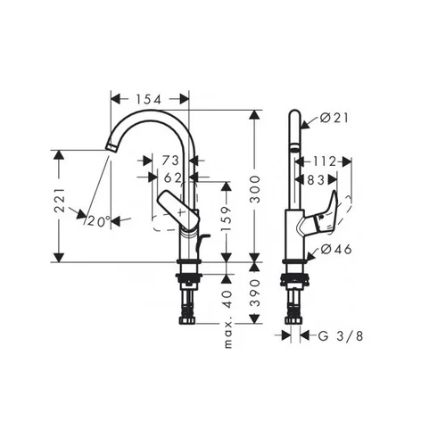 Hansgrohe Logis 120 71130000 Chromo image 2