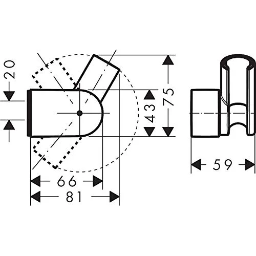Hansgrohe 28328000 dušo laikiklis image 2