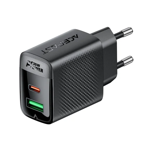 Įkroviklis Acefast A98 30W GaN USB-C/USB-A juodas image 2