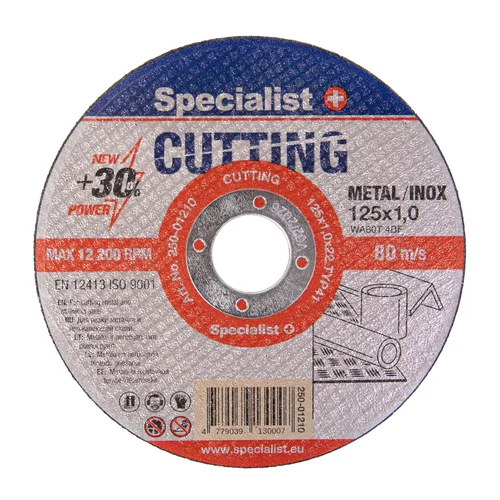 Specialist+ metalo pj.diskas CUTTING, 125x1x22 mm image 1