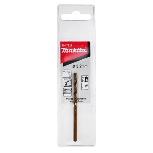 Makita D-17326 HSS-Co grąžtas metalui 3,2x65mm image 2