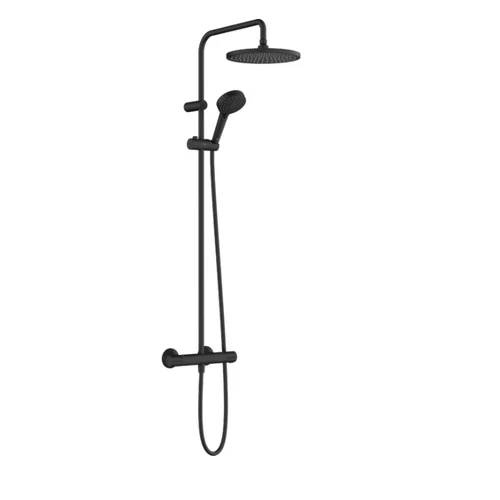 Hansgrohe Vernis Blend 240 1jet EcoSmart Termostatinė dušo sistema, 26428670, Juoda matinė image 1