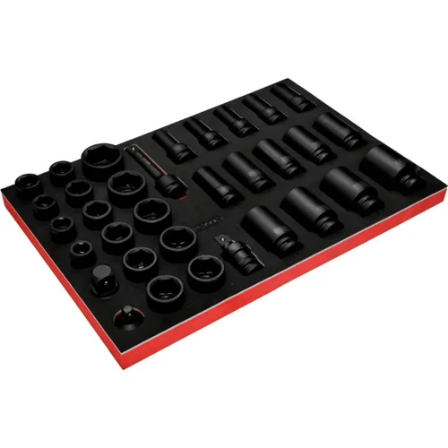 KS Tools 3/4'' smūginių galinių galvučių komplektas putplasčio įdėkle image 2
