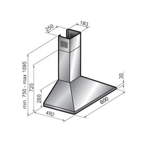 ALLENZI Olimpia 60 cm Juoda image 3