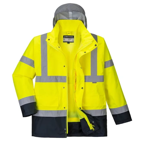 PORTWEST S471 4 viename kontrastinga kelininko striukė XXL Orange/Navy image 2