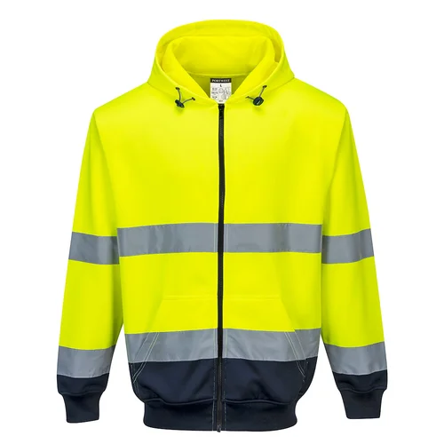 PORTWEST B317 bliuzonas su gobtuvu XXXL, Yellow/Navy image 2