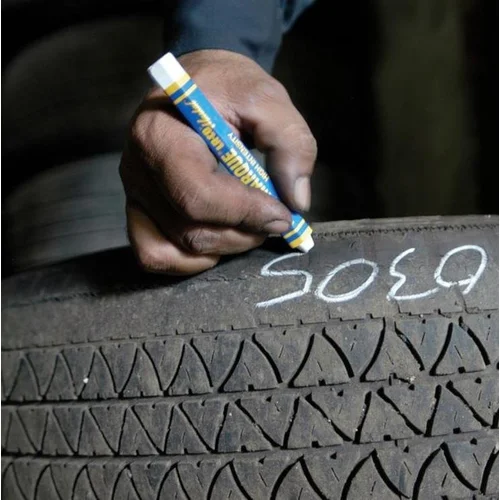 Dažų lazdelė gumai Markal Tyre Marque BALTA 12,7 mm image 2