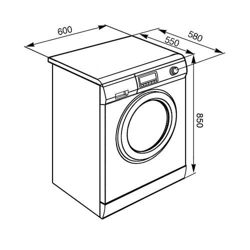 Skalbimo mašina Smeg LBF127, 7 kg image 3