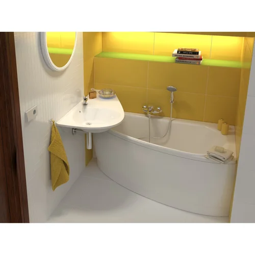 RAVAK Avocado 160 cm Dešinė Sniego baltumo Apdailos plokštė image 2