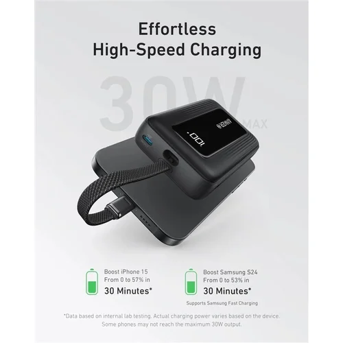 Anker nešiojamas įkroviklis, 10000 mAh, 30 W, Juoda image 2