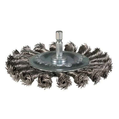Makita D-76722 disk formos šveitimo šepetys 100 mm, su 1/4'' šešiakampiu antgaliu image 1