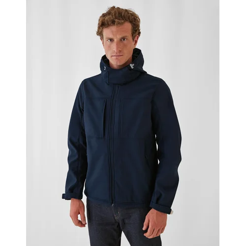 Vyriška B&C Softshell JM950 striukė nuo vejo ir lietaus - S, Dark Grey image 2