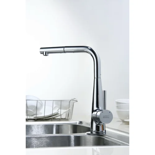 Blue Water Miros Chrome virtuvinis maišytuvas su ištraukiama žarna image 2