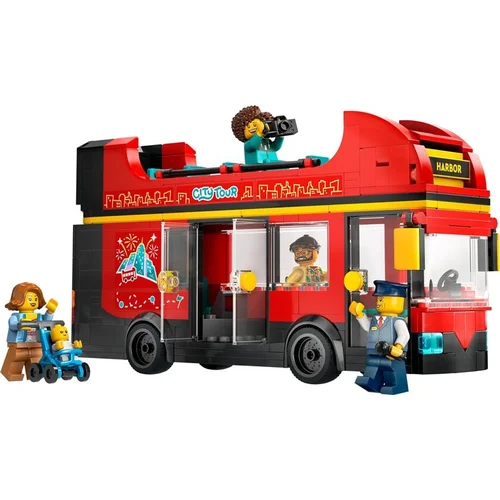 LEGO City Raudonas dviaukštis apžvalgos autobusas 60407 image 3