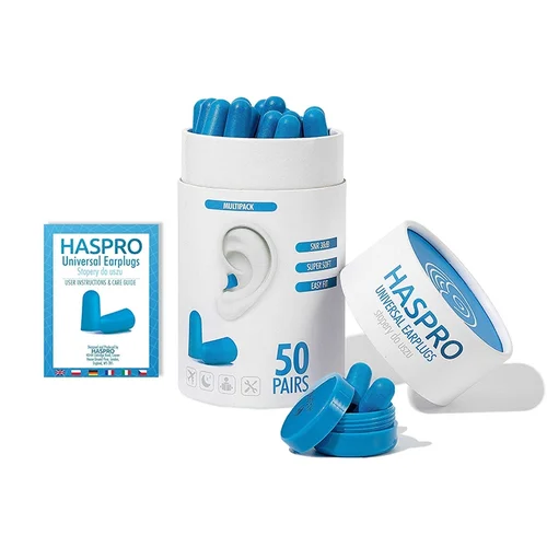 HASPRO TUBE50 BLUE ausų kištukai, 50 porų, EPUF5053 image 1