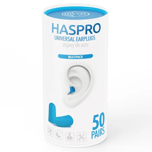 HASPRO TUBE50 BLUE ausų kištukai, 50 porų, EPUF5053 image 2