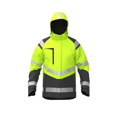 BoSafety ATLANTA-C2-0402 Žieminė softshell striukė XL Hi-Vis Oranžinė/Juoda image 1