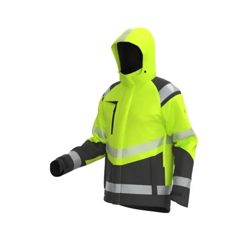 BoSafety ATLANTA-C2-0402 Žieminė softshell striukė XL Hi-Vis Oranžinė/Juoda image 2