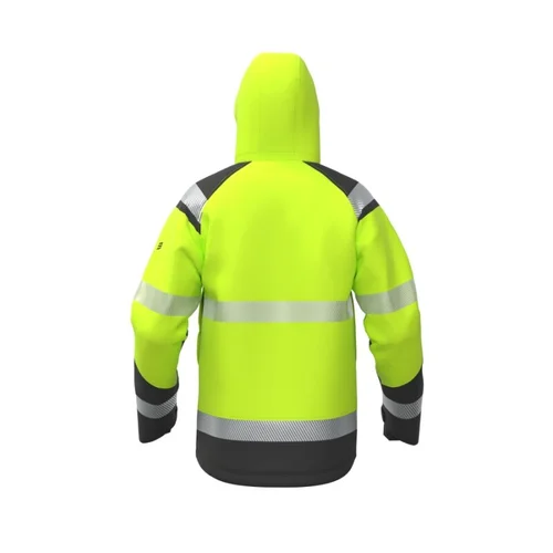 BoSafety ATLANTA-C2-0402 Žieminė softshell striukė XL Hi-Vis Oranžinė/Juoda image 3