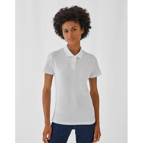 B&C ID.001 Moteriški polo marškinėliai XL Šviesiai mėlyna image 2