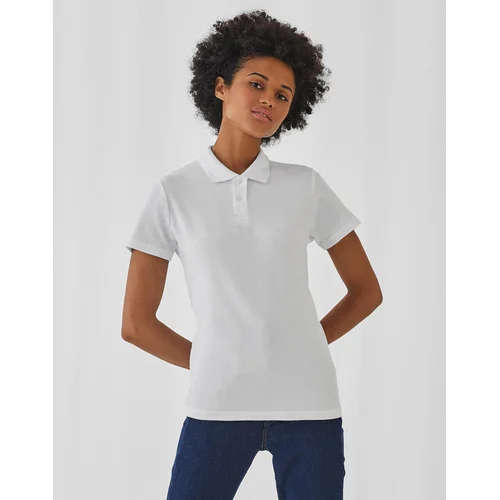 B&C ID.001 Moteriški polo marškinėliai XL Šviesiai mėlyna image 3