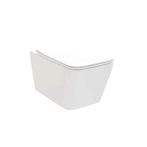 RAVAK Natural RimOff pakabinamas klozetas su dangčiu, 36x51,5x35,5 cm, Balta image 1