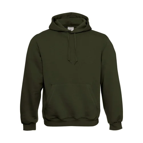 B&C WU620 džemperis su gobtuvu vyrams 2XL Khaki Green image 3