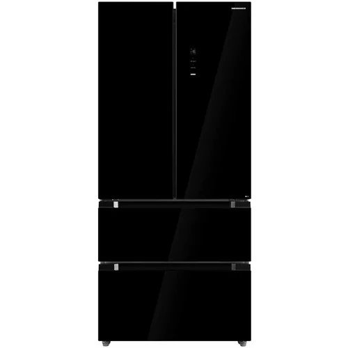 Heinner HCFD-M516INVHGBKE++ French Door šaldytuvas Juodas stiklas image 1