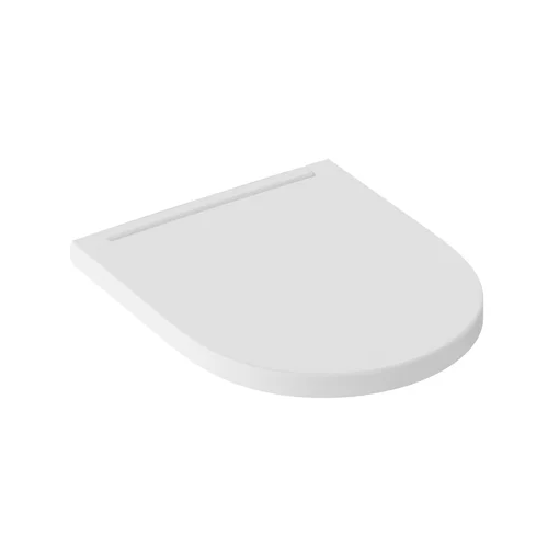 Ypsilon W WC unitazo dangtis, Baltas, 36.8×44.6×4.1 cm, Plastikas image 1