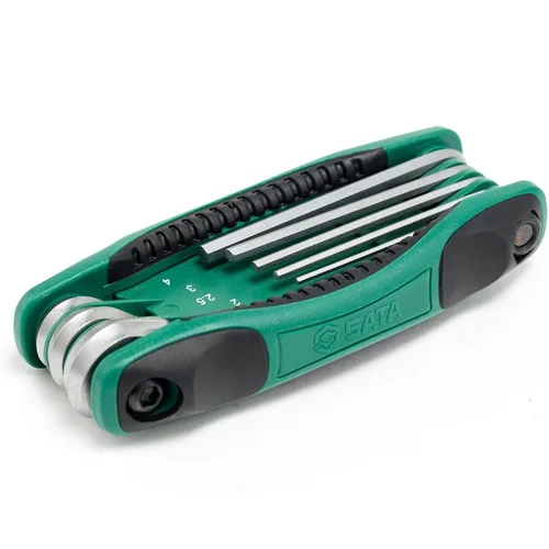 SATA Sulankstomų šešiakampių raktų rinkinys 8vnt. (1.5-8 mm) image 2