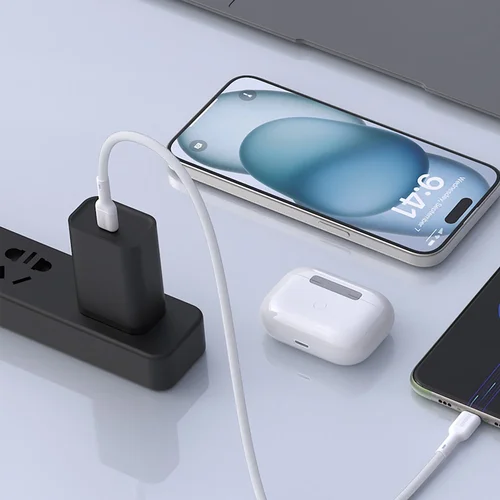 Dudao L9X USB-C į Lightning kabelis 30W 1,0 m Baltas image 3