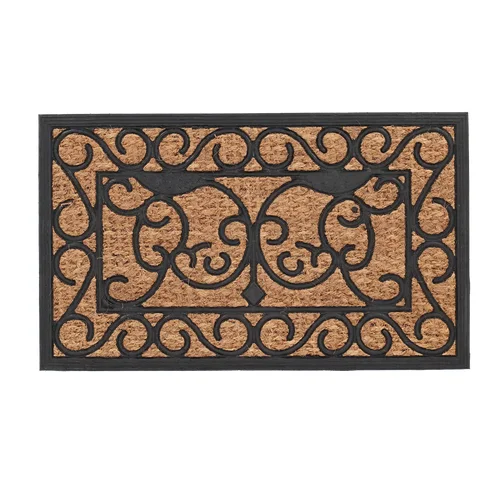 Durų kilimėlis L kokosų pluošto, PVC pagrindas, 76,7×45,6×0,9 cm image 1
