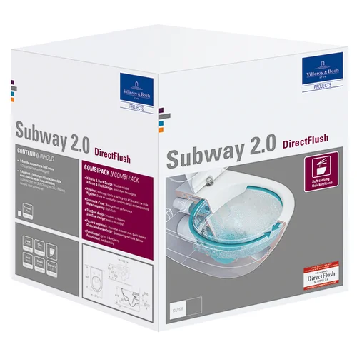 Pakabinamas klozetas VILLEROY & BOCH Subway 2 Rimless 5614R201 image 3